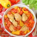 Duszony kurczak z papryką po rzymsku - "Pollo alla romana"