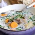 Zupa ze świeżych grzybów