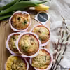 Muffiny jajeczne z łososiem i szpinakiem