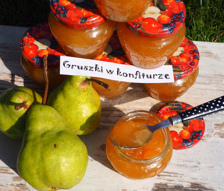 GRUSZKI W KONFITURZE