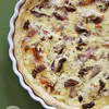 Tarta z szynką parmeńską i mozarellą