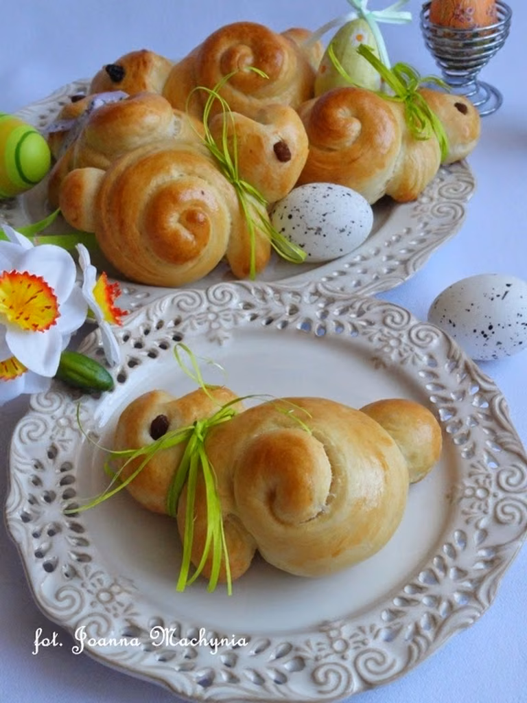 Bułeczki zajączki na Wielkanoc