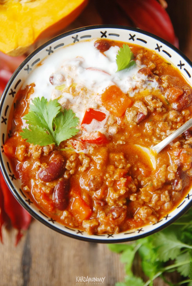 Chili con carne z dynią