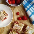 Ciasto owsiane z truskawkami