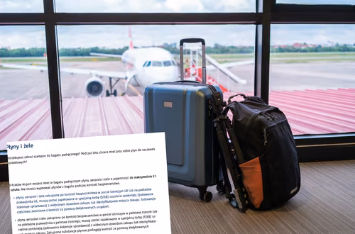 To pierwsze takie lotnisko w Polsce! Nie ma limitu płynów – można zabrać aż 2 litry
