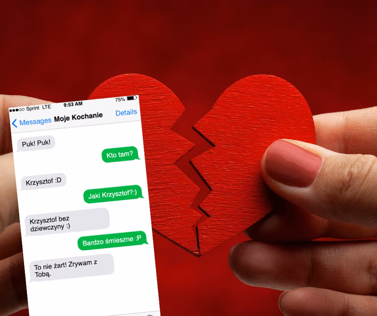 Co zrobić gdy facet rzuci Cię przez SMS?