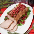 Pieczony schab w sosie z granatu