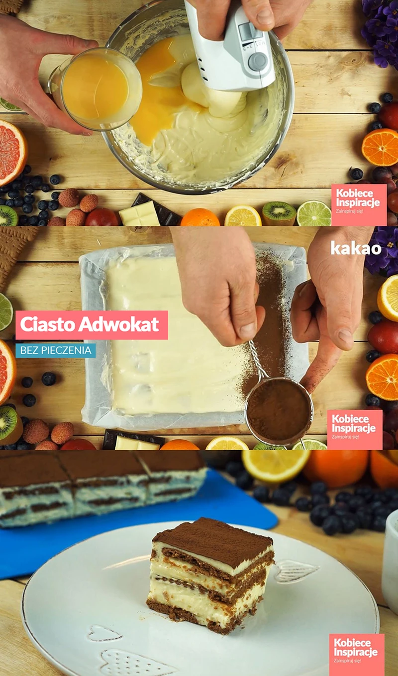 Ciasto Adwokat - BEZ PIECZENIA