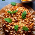 Orkiszowe ciasto z brzoskwiniami FIT
