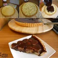 Tarta z bananami w czekoladzie. Mmmmm