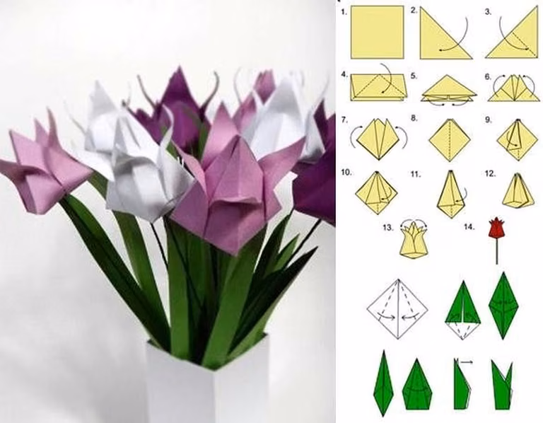 Tulipan - origami