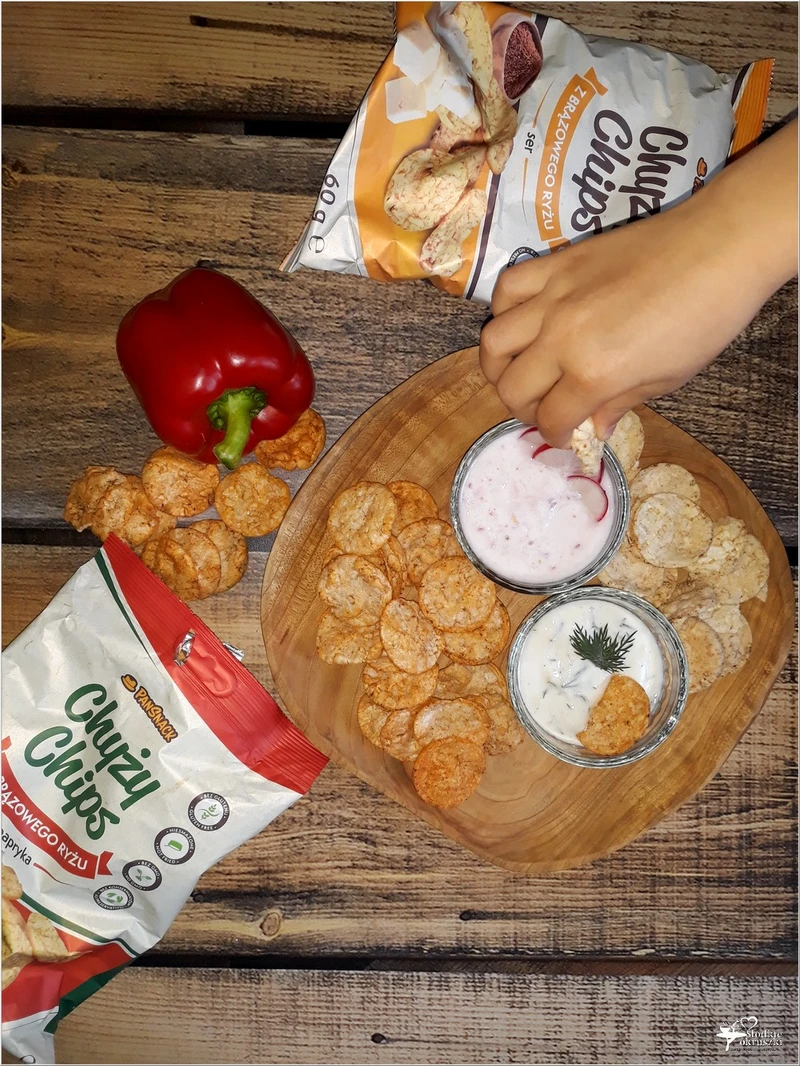 Dwa lekkie dipy i Chyży Chips PanSnack, czyli pomysł na zdrową przekąskę
