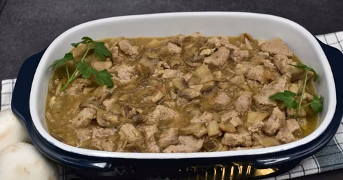 Świąteczne polędwiczki z pieczarkami