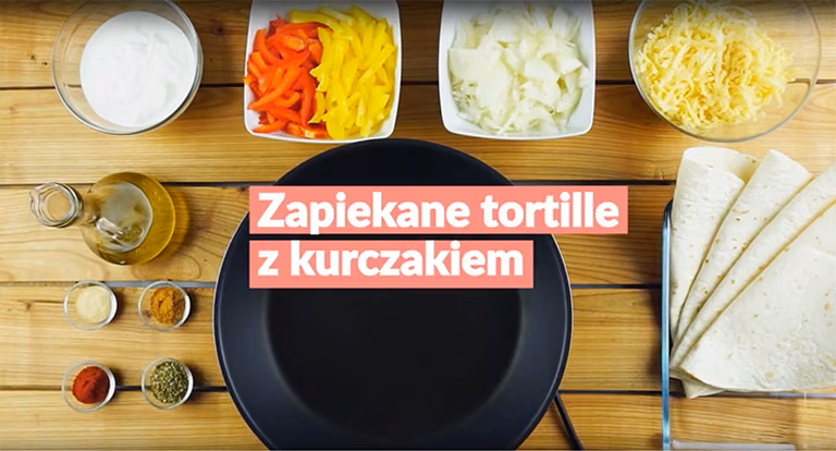 Zapiekane tortille z kurczakiem