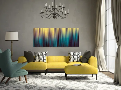 Barwy wschodzącego słońca - nowoczesny obraz na płótnie