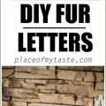 DIY- futrzany napis na święta
