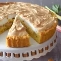 Tarta rabarbarowa z bezą