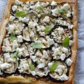 Tarta francuska z grillowanym bakłażanem