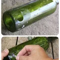 Lampa z butelki po winie
