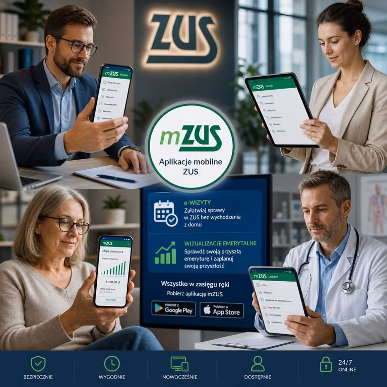 ZUS rozwija mobilne usługi: rośnie popularność mZUS i plany na 2027 rok