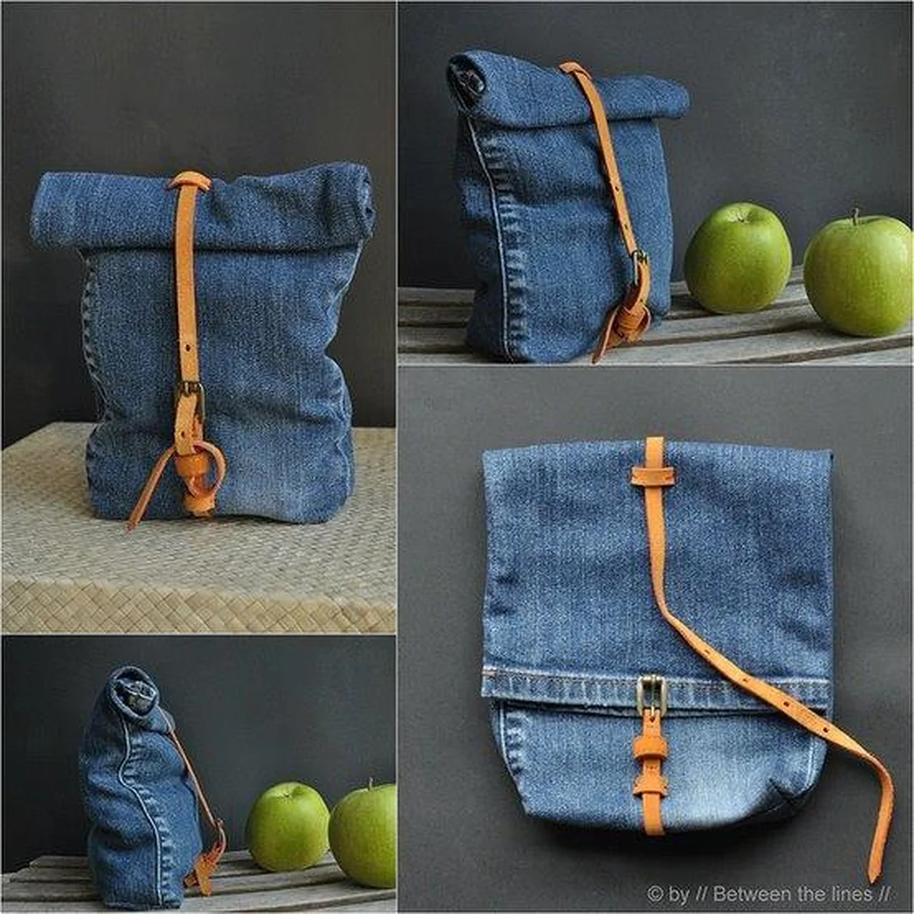 Plecak ze starych jeansów