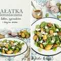 Sałatka ziemniaczana z bobem i szpinakiem