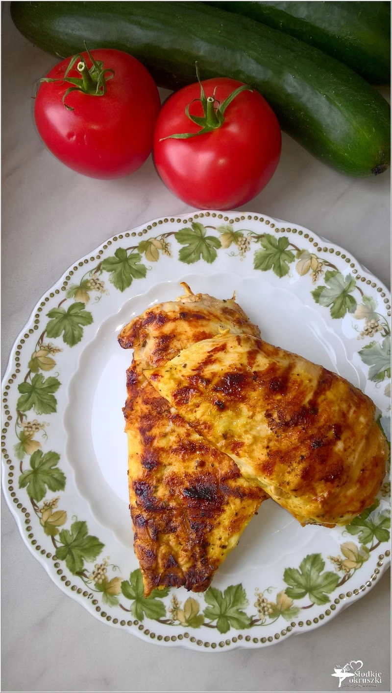 Piersi z kurczaka grillowane w musztardowej marynacie