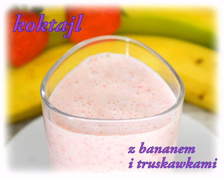 Koktajl truskawkowo-bananowy