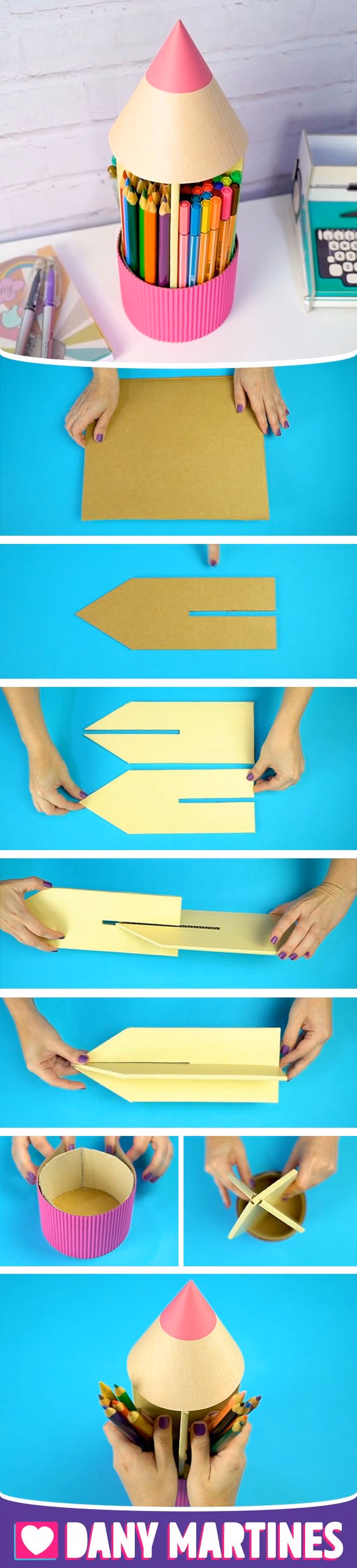Opakowanie na kredki dla dzieci-DIY