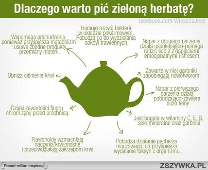 Dlaczego warto pić zieloną herbatę !