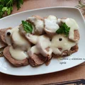Ozorki wieprzowe w sosie chrzanowym