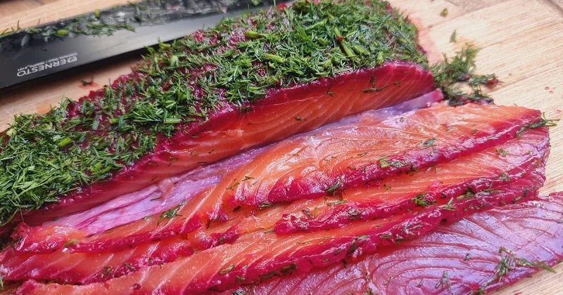Łosoś marynowany Gravadlax