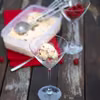 Lody z bezami i malinami
