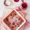 Pieczona owsianka malinowa