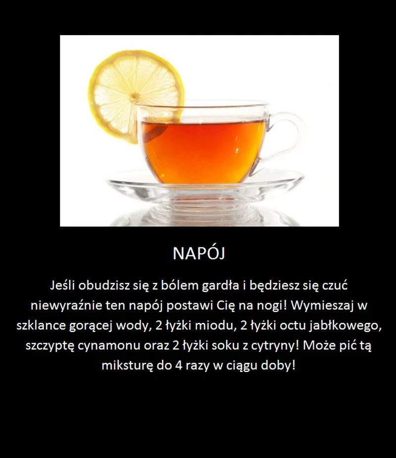 Napój który postawi Cię na nogi w grypie i przyziębieniu