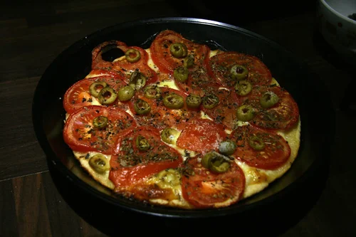 Tarta z pomidorami i mozzarela