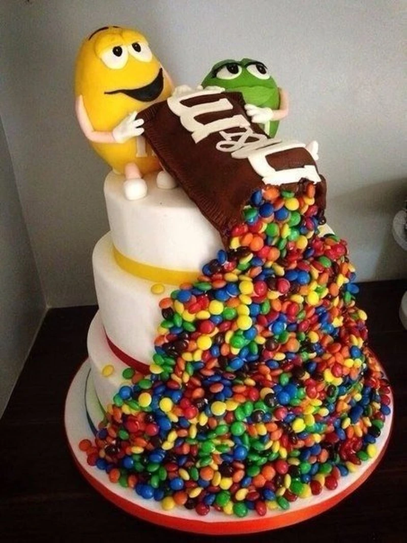 Torcik z m&m's