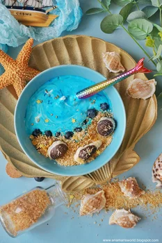 Smoothie bowl w morskim klimacie