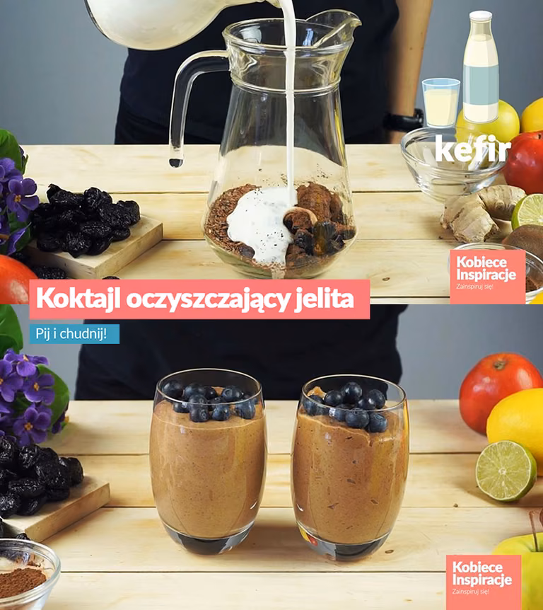 Koktajl oczyszczający jelita - Pij i chudnij!