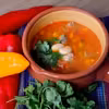 Meksykańska zupa fasolowa FRIJOLES CHARROS z wieprzowiną