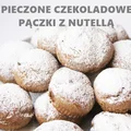 Pieczone pączki czekoladowe z Nutellą