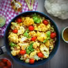 Kalafior curry z kaszą gryczaną