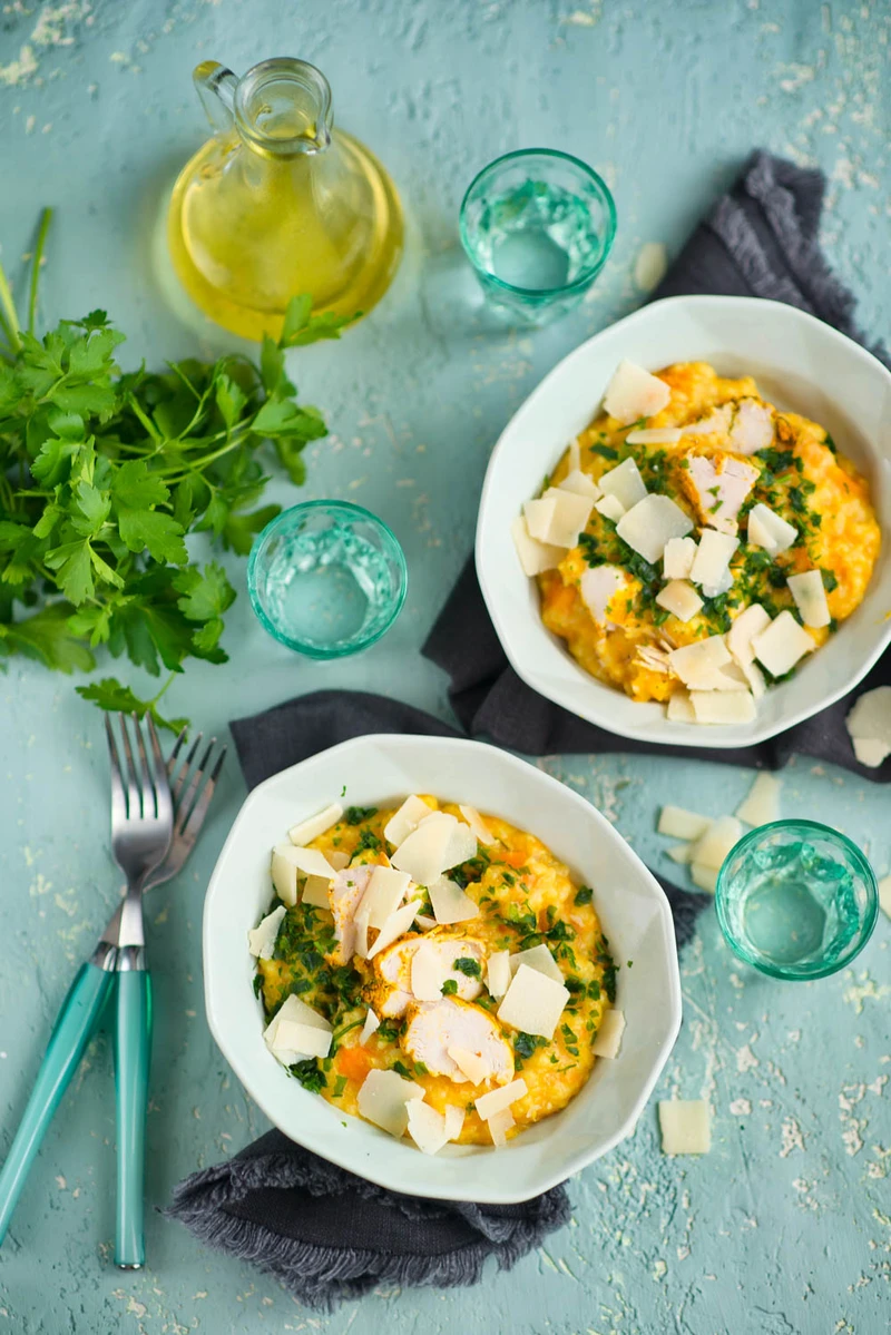 Wiosenne risotto z dynia piżmową