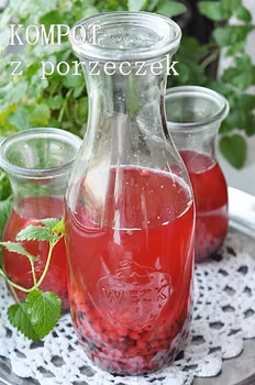 Kompot z czerwonych porzeczek