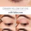 Kanarkowy make up oka- krok po kroku