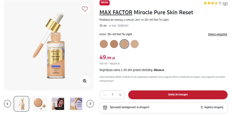 Zdjęcie Ten podkład bije rekordy popularności i ma mega opinie! W Rossmannie przecena aż o 40 zł, ale tylko do jutra #1