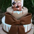 Tort z małpkami