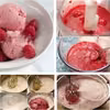 Kremowe lody truskawkowe