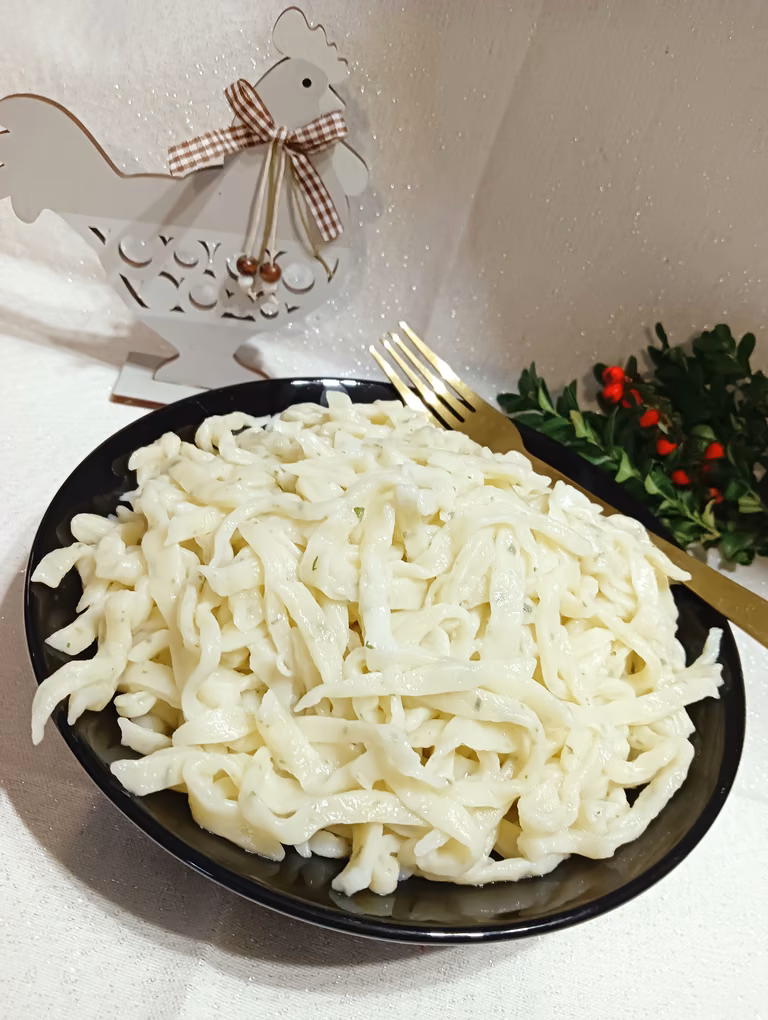 Makaron domowy z mąki krupczatki