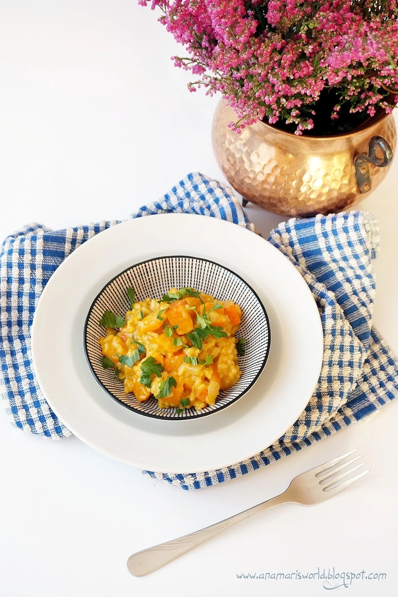 Rozgrzewające risotto dyniowe z curry